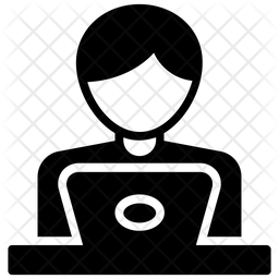 256x256 Officer Icon Of Glyph Style