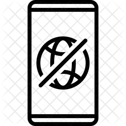 256x256 Offline Icon Of Line Style