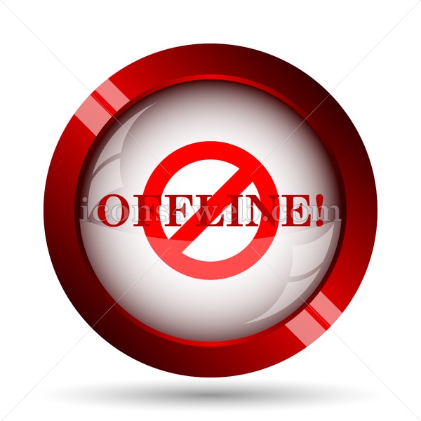 600x600 Offline Website Icon High Quality Web Button