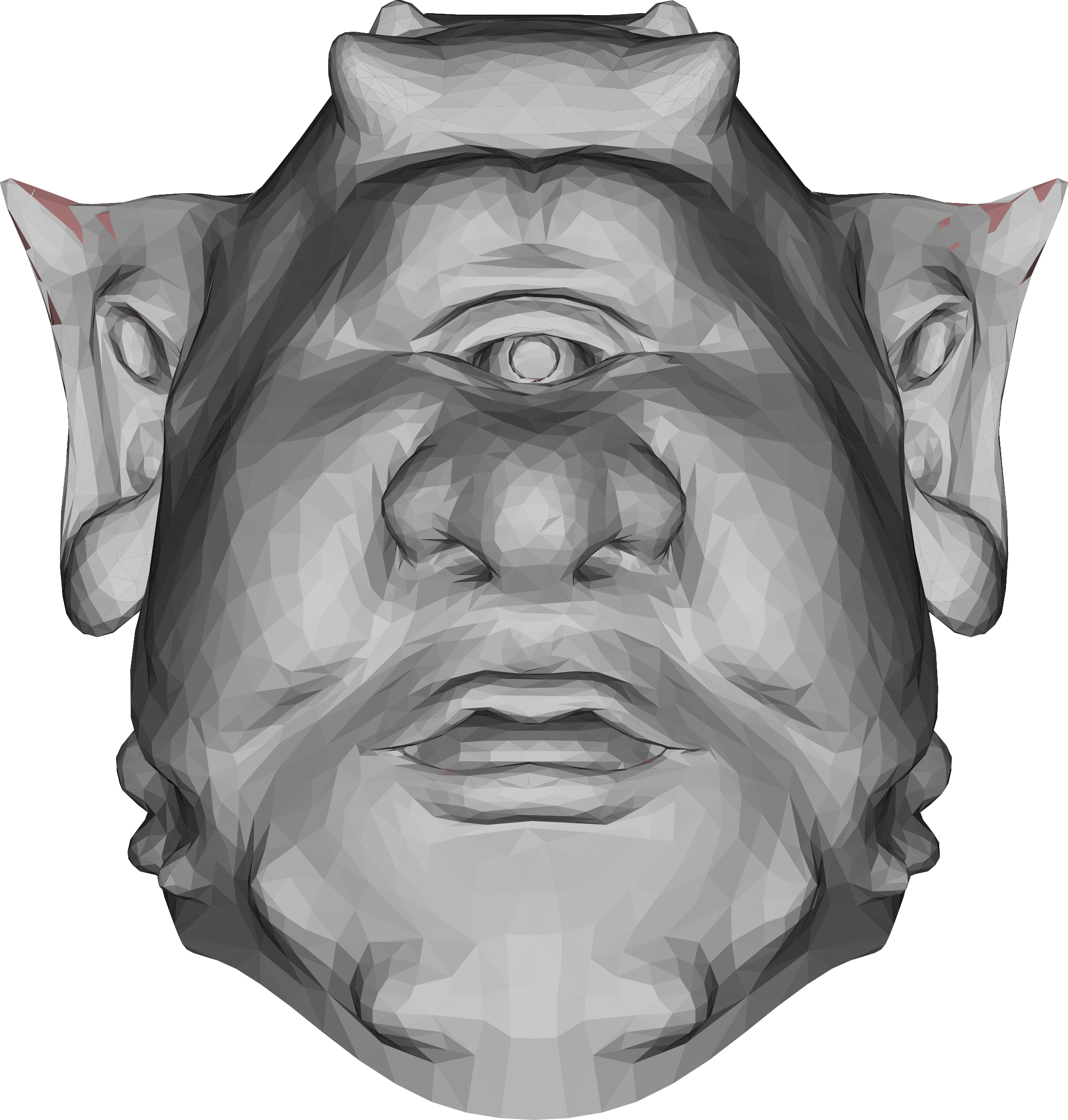 2190x2296 Low Poly Ogre Head Icons Png