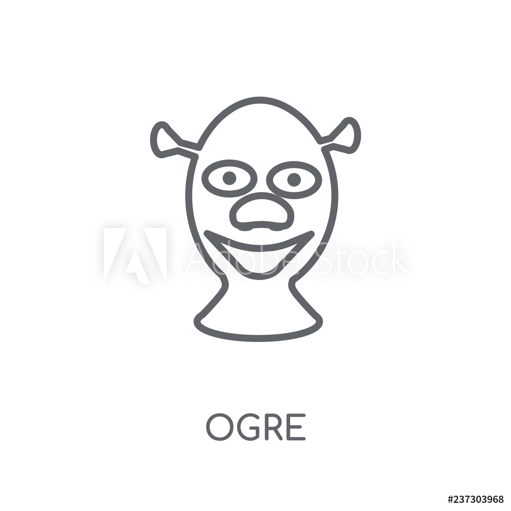 1000x1000 Photo Art Print Ogre Linear Icon Europosters