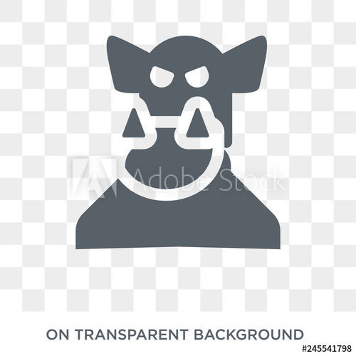 500x500 Ogre Icon Trendy Flat Vector Ogre Icon On Transparent Background