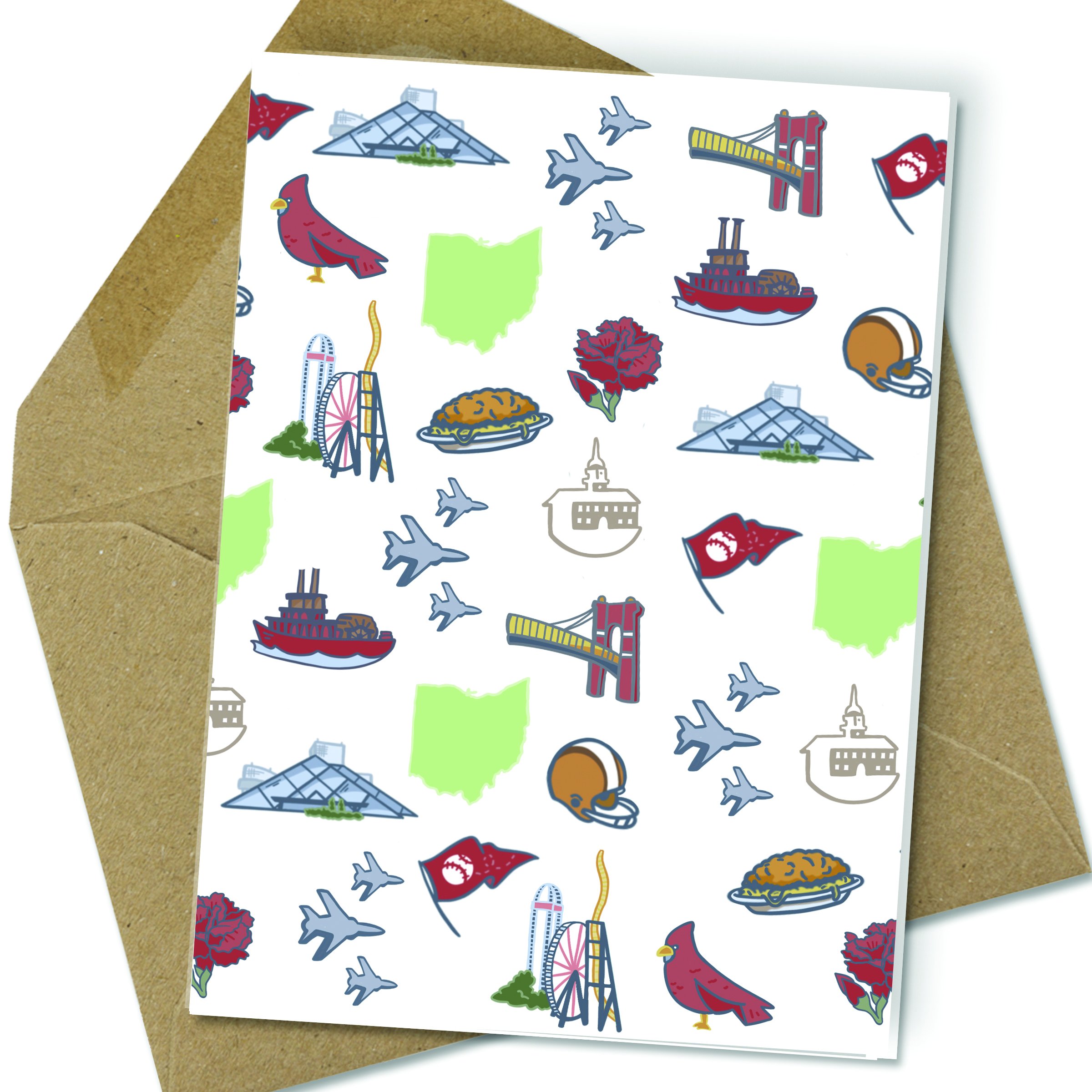 2400x2400 Ohio Icon Note Card Midwest Supply Co