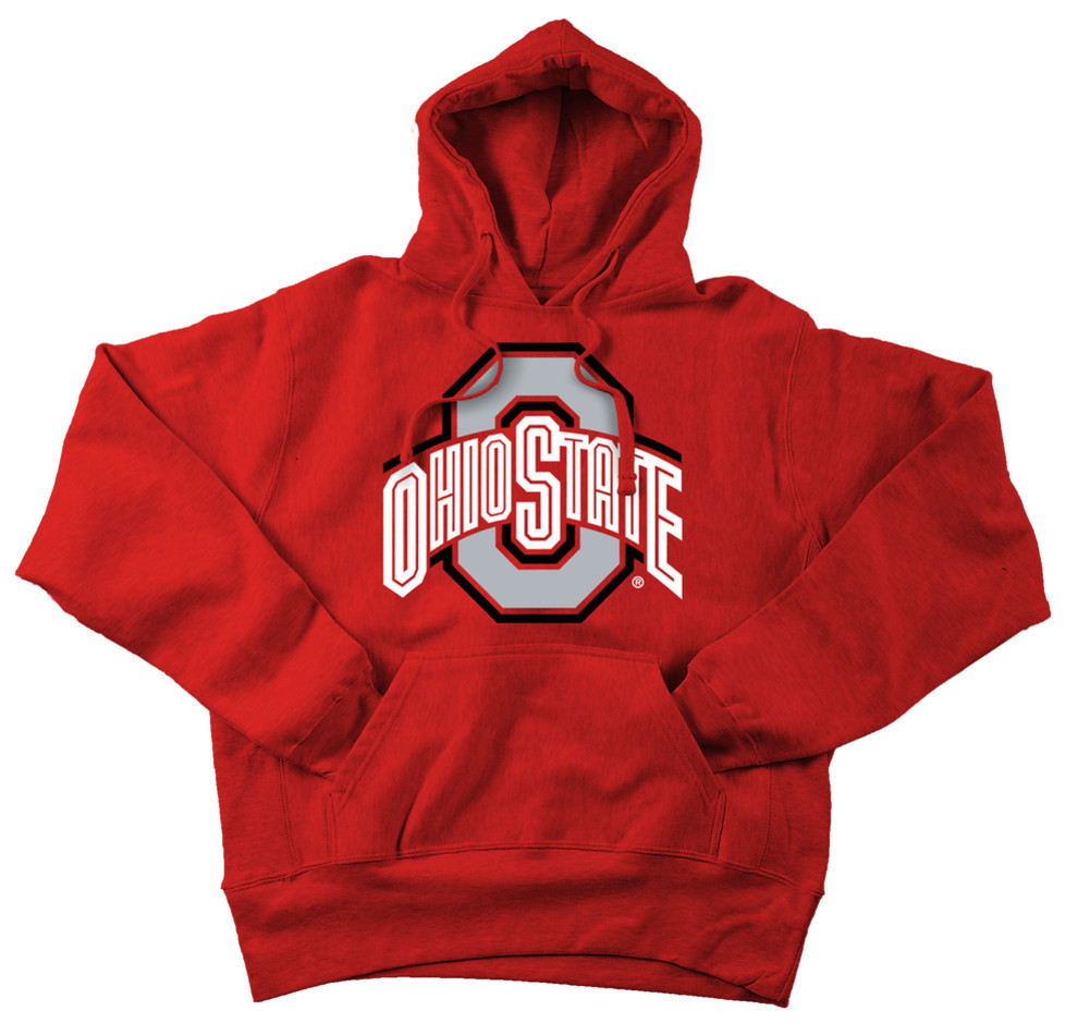 1001x950 Ohio State Buckeyes Hoodie Sweatshirt Icon Scarlet