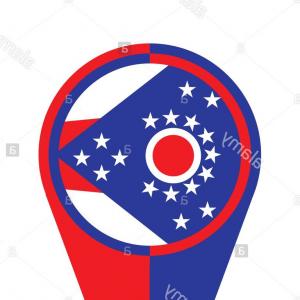 300x300 Ohio State Map Pointer Pn Location Flag Marker Image