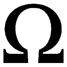 234x234 Omega Symbol The Ohm Symbol, Denoted