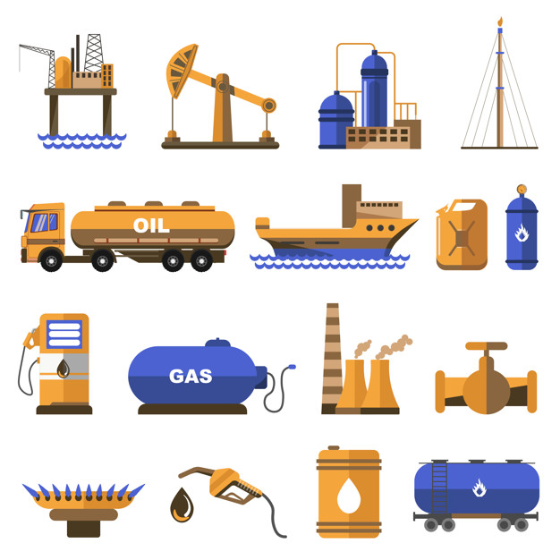 626x626 Oil And Gas Icons Set Vector Premium Download