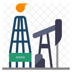 256x256 Advanced Oil And Gas Exploration And Recovery Icon Of Flat Style