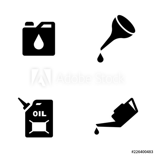 500x500 Oil Can Icon Set