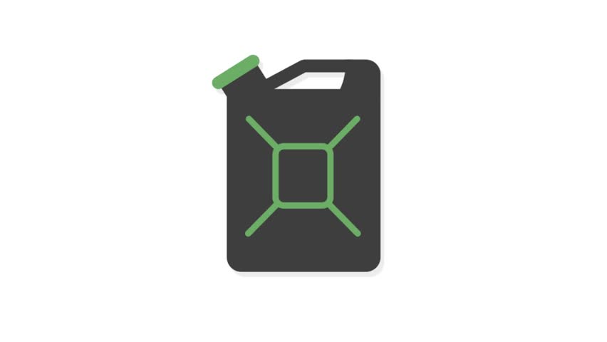 852x480 Oil Industry Icons Animation With White Background Oil Can Icon