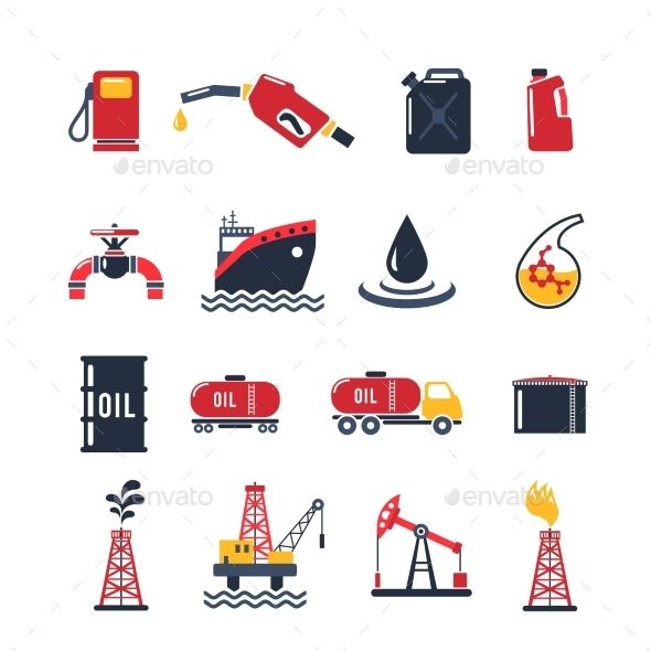 590x590 Petroleum Industry Icon Set
