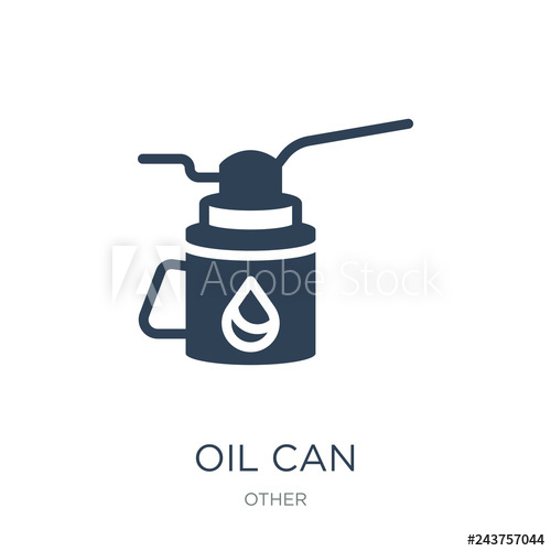 500x500 Fototapeta Oil Can Icon Vector On White Background, Oil Can Trendy