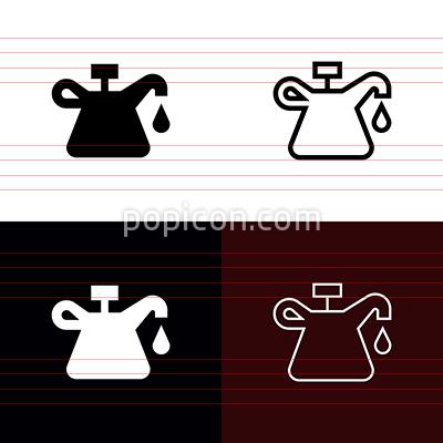 400x400 Oil Can Icon Set