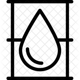 256x256 Oil Can Icon Of Line Style