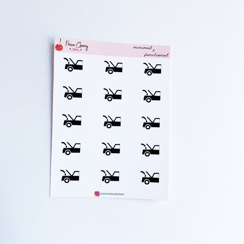 794x794 Oil Change Icon Icon Sticker Minimal Planner Sticker Etsy