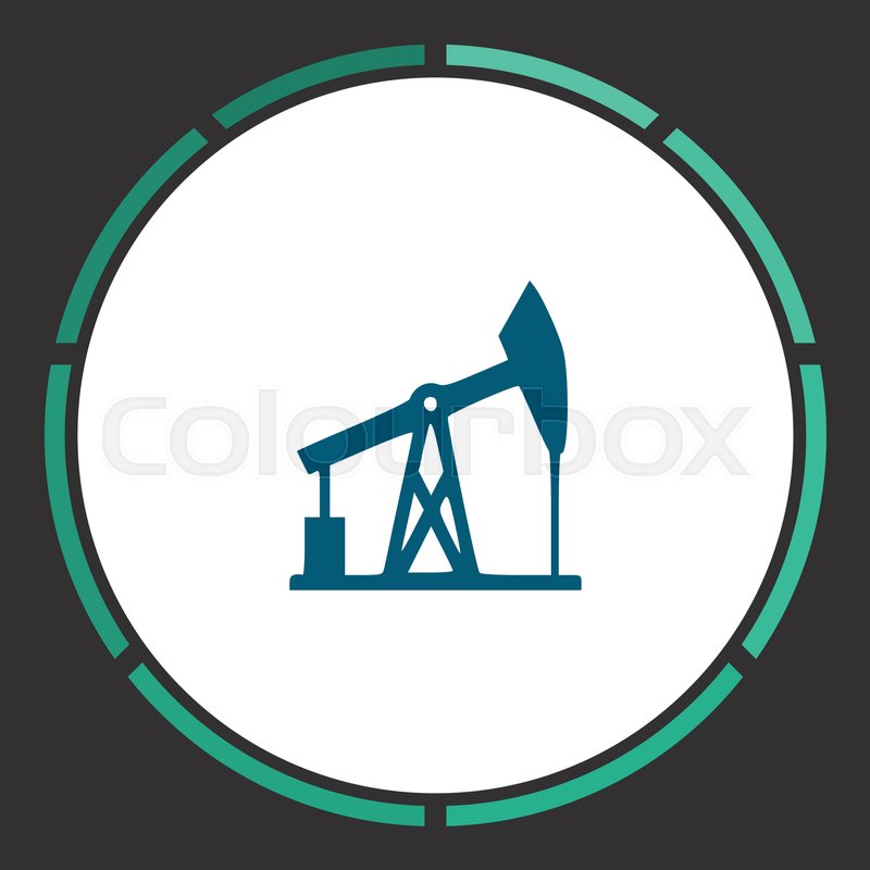 800x800 Oil Derrick Icon Vector Flat Simple Stock Vector Colourbox
