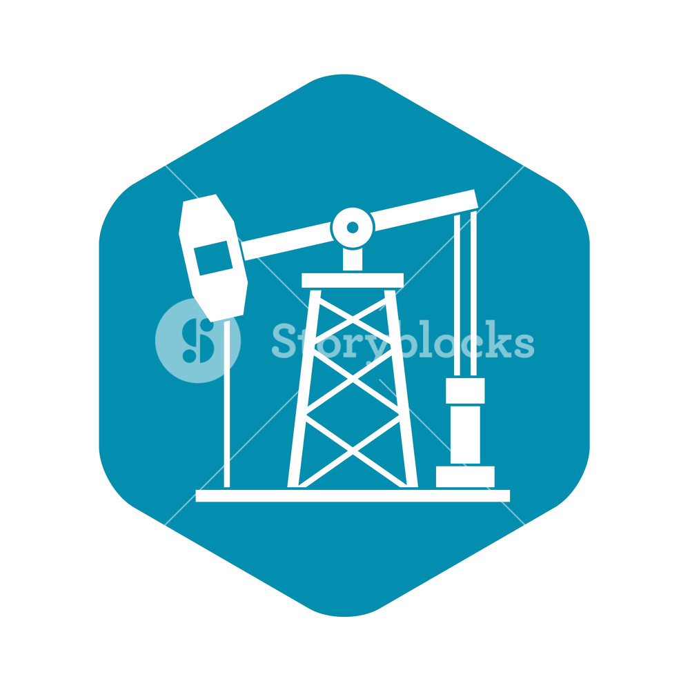 1000x1000 Oil Derrick Icon Simple Illustration Of Oil Derrick Vector Icon