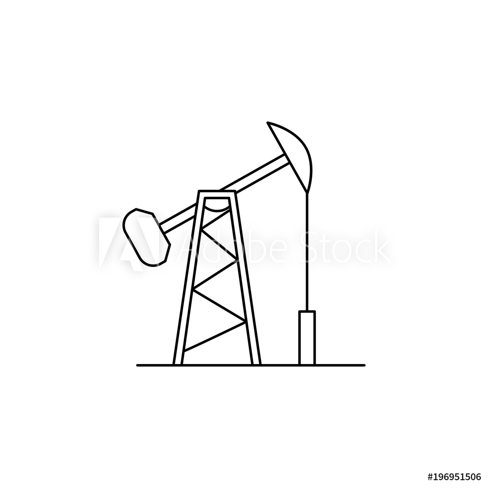1000x1000 Photo Art Print Oil Derrick Icon Europosters