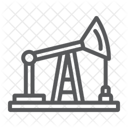 256x256 Oil Derrick Icon Of Line Style