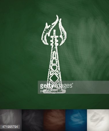 379x455 Oil Derrick Icon Premium Clipart