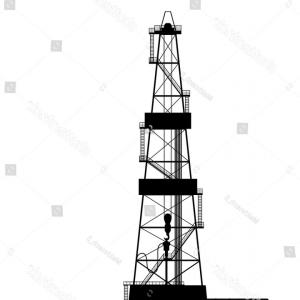 300x300 Oil Rig Icon Outline Illustration Of Oil Rig Vector Icon For Web