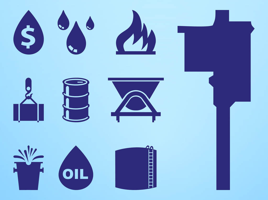 Oil Icon Set Vector Art Graphics 1024x765 Oil Icon Set Vector Art Graphics