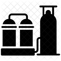 256x256 Oil Refinery Icon Of Line Style