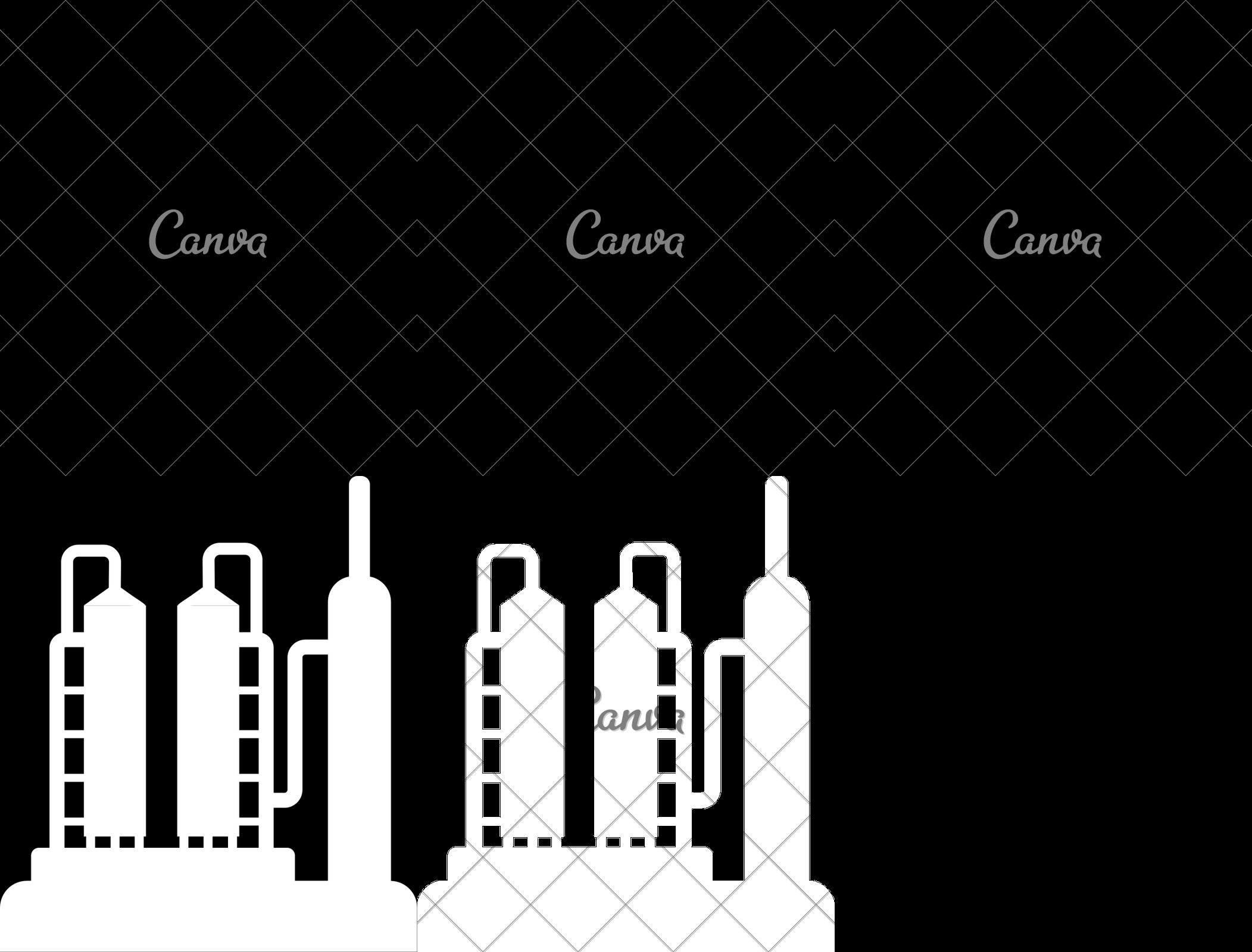 2103x1600 Oil Refinery Machine Icon Or Symbol
