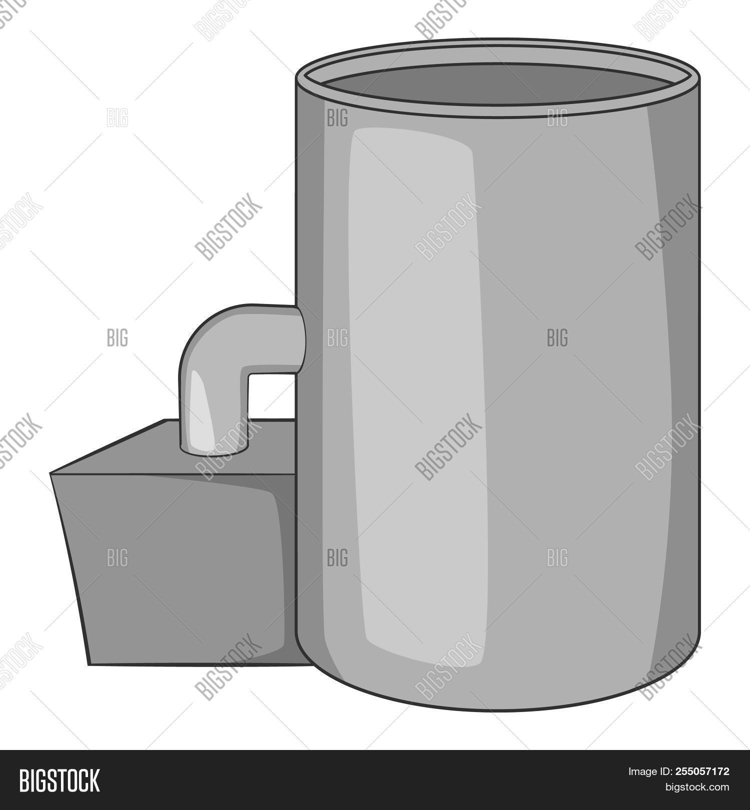 1500x1620 Oil Refinery Plant Icon Gray Monochrome Illustration Of Image