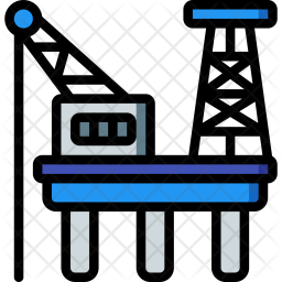 256x256 Oil Rig Icon Of Colored Outline Style