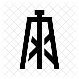 256x256 Oil Rig Icon Of Line Style