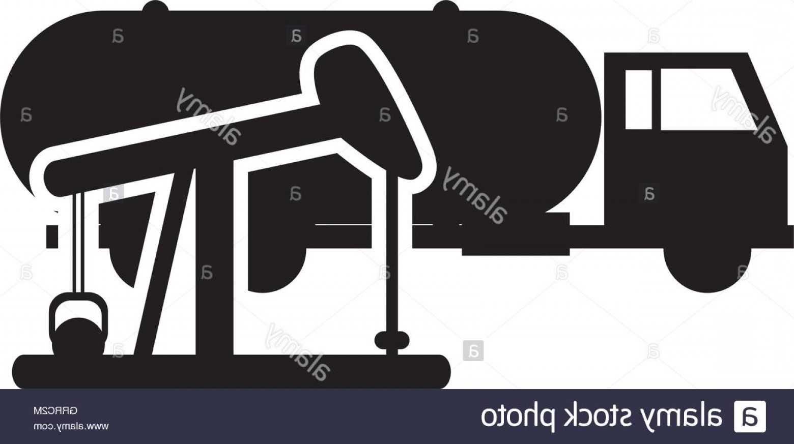 1560x873 Stock Photo Cistern Truck And Oil Rig Icon Studiogrfx