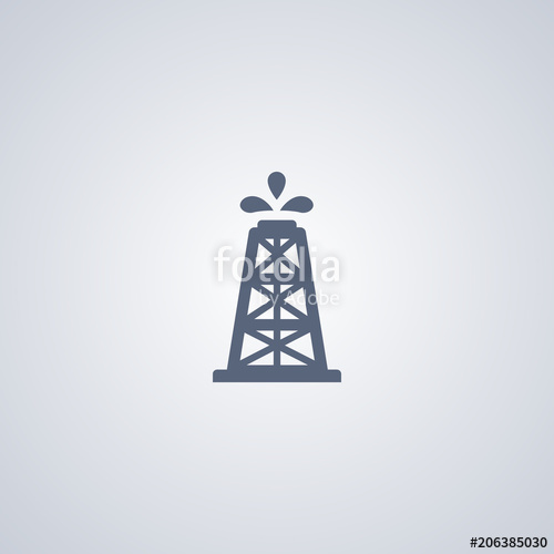 500x500 Oil Icon, Oil Well Icon Stock Image And Royalty Free Vector