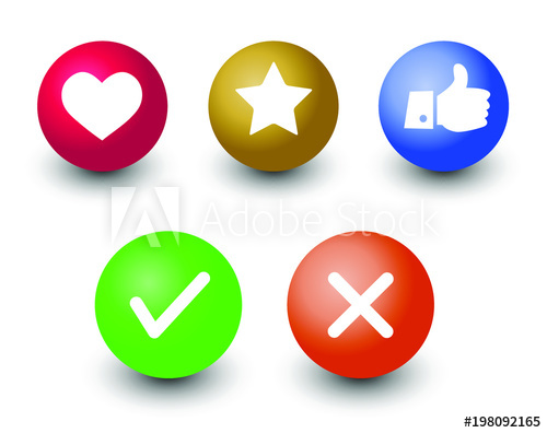 500x396 Mark Check O Kcancel, Like, Voting And Rating Vector Icon Set