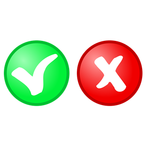 300x300 Red + Green Ok, Not Ok Icons Clipart, Cliparts Of Red + Green Ok