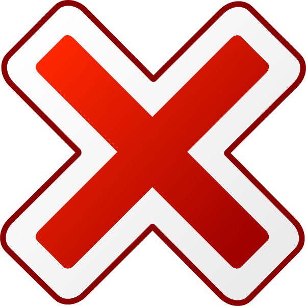 600x600 Cancel Icon Clip Art