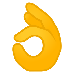 256x256 Ok Hand Icon Noto Emoji People Bodyparts Iconset Google