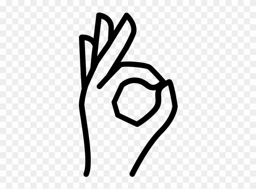 840x621 Ok Hand Gesture Icon, Hd Png Download