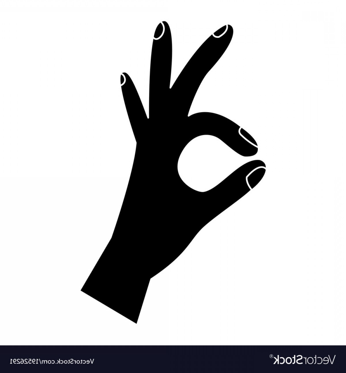 1200x1296 Three Fingers Up Ok Hand Gesture Icon Image Vector Geekchicpro