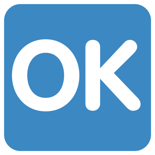 512x512 Ok, Button Icon Of Flat Style