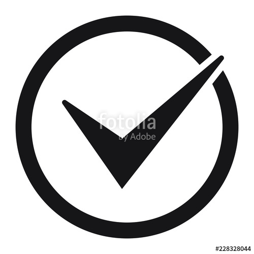 500x500 Check Icon Checkmark Vector Approved Symbol Ok Icon Check