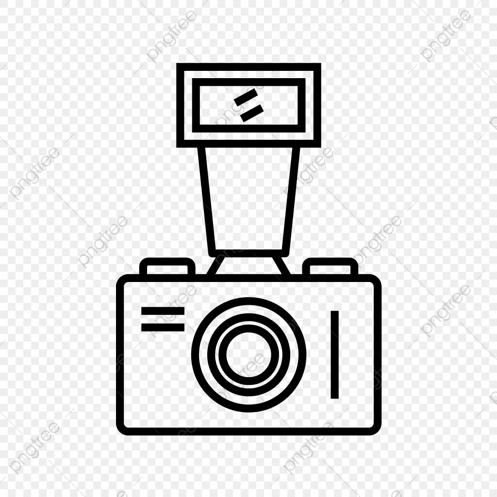 1024x1024 Old Camera Line Black Icon, Old Camera, Camera, Old Png And Vector