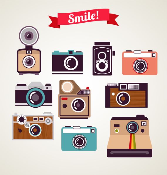 569x595 Old Vintage Polaroid Camera Vector Free Download A Printables
