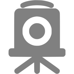 256x256 Gray Old Time Camera Icon