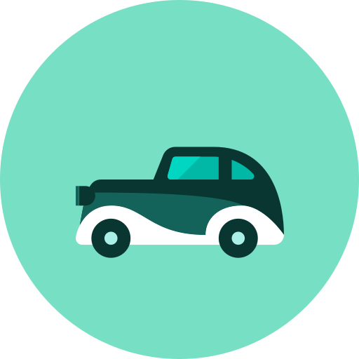 512x512 Old, Car Icon Free Of Kameleon Green Round