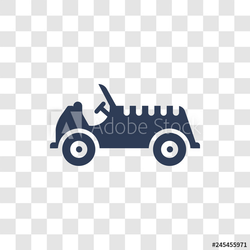 500x500 Old Car Icon Vector