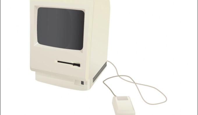 680x395 Old Macintosh Computer Icon Vectorish
