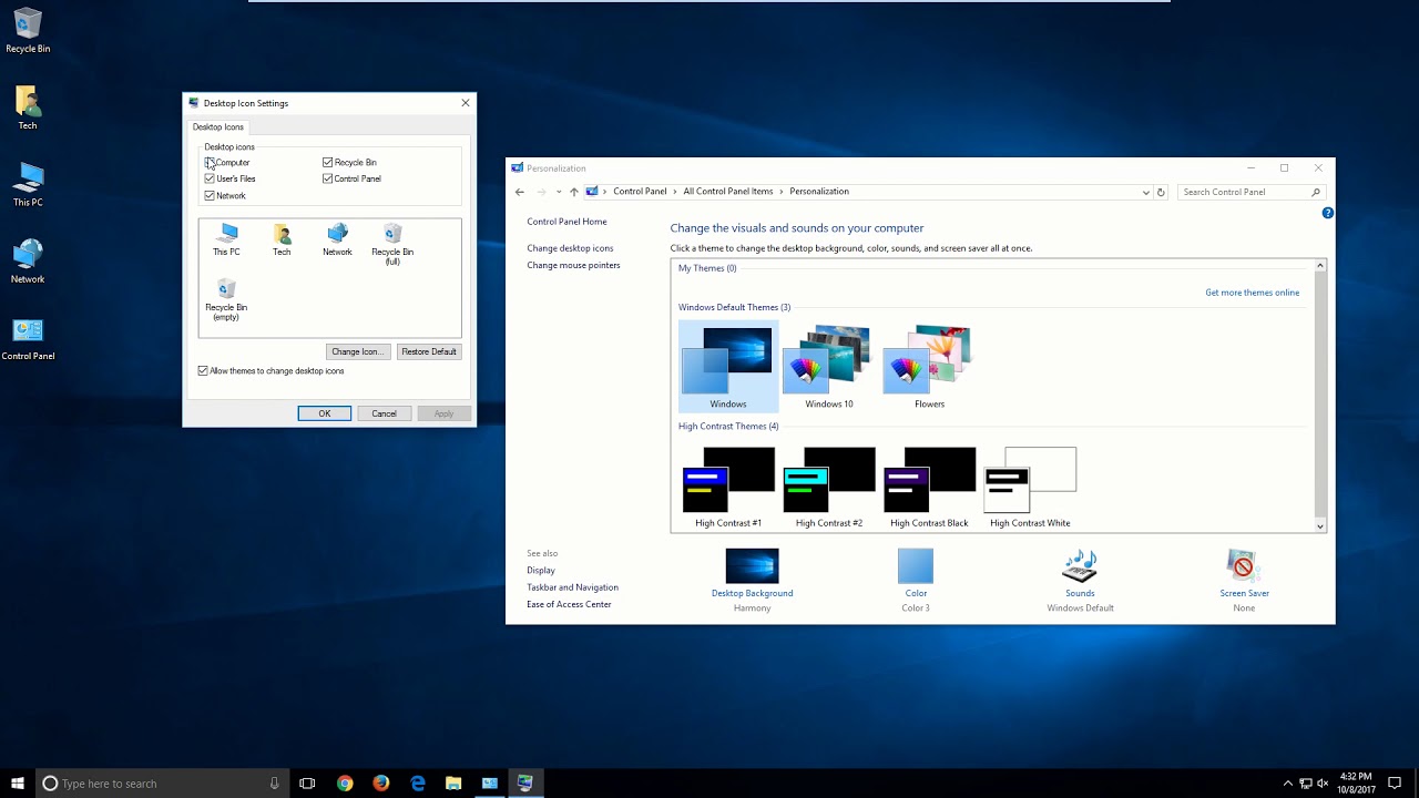 1280x720 Get Your Old Desktop Icons Back!