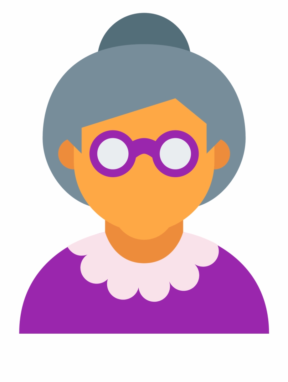 920x1217 Woman Old Icons Age Computer User Grandma Clipart