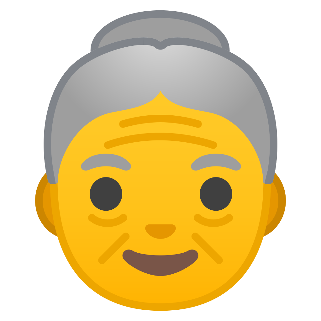 1024x1024 Old Woman Icon Noto Emoji People Faces Iconset Google